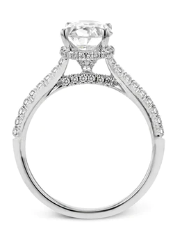Simon G Diamond Encrusted Hidden Halo Engagement Ring - Skeie's Jewelers