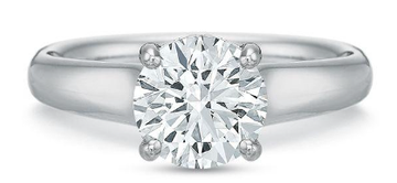 Precision Set Diamond Under-Gallery Solitaire Engagement Ring - Skeie's Jewelers