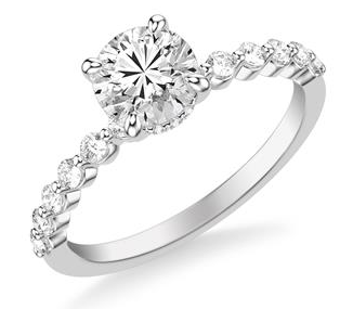 Frederick Goldman Single-Prong Diamond Engagement Ring - Skeie's Jewelers