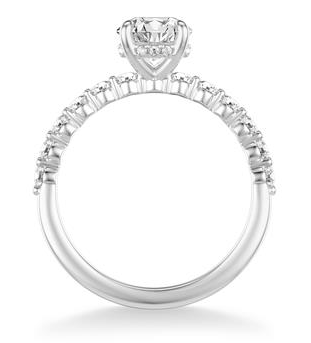 Frederick Goldman Single-Prong Diamond Engagement Ring - Skeie's Jewelers