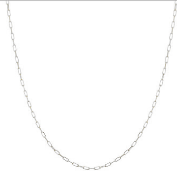 Midas Classic Paperclip Chain in White Gold - Skeie's Jewelers