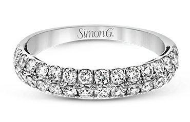 Simon G Pave 2-Row Diamond Band - Skeie's Jewelers