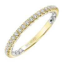 Frederick Goldman Two-Tone 'Lyric" Diamond Ring - Skeie's Jewelers