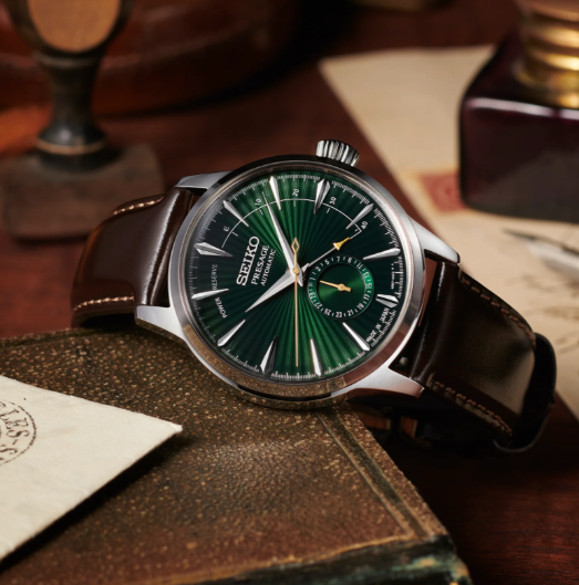 Seiko SSA459 Green Dial Cocktail Time Automatic Watch - Skeie's Jewelers