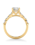 Marquis Shoulder Oval Engagement Ring - Skeie's Jewelers