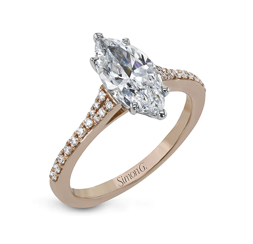 Simon G Split Shank Engagement Ring - Skeie&#39;s Jewelers