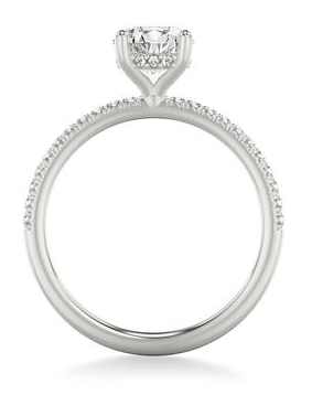 The Diamond Line Hidden Halo Engagement Ring - Skeie's Jewelers