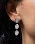 Marco Bicego 'Lunaria' Triple Drop Pave Diamond Earrings - Skeie's Jewelers