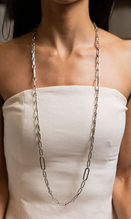 Lika Behar 39" Sterling Silver 'Chill Link' Chain Necklace - Skeie's Jewelers