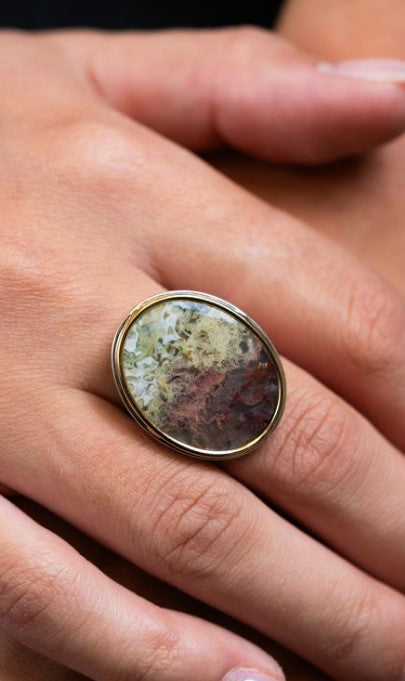 Agate Gem Drop Ring - Skeie's Jewelers