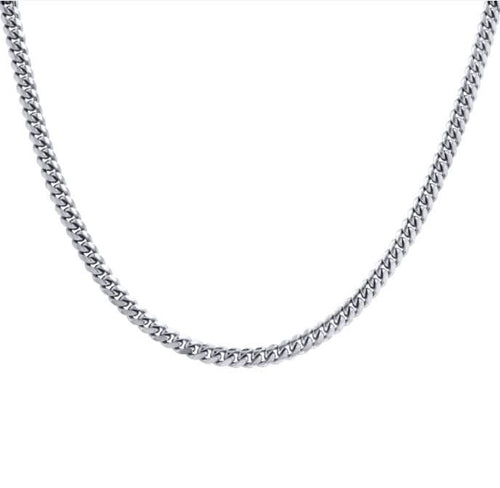 3.9mm White Gold 22" Curb Chain - Skeie's Jewelers