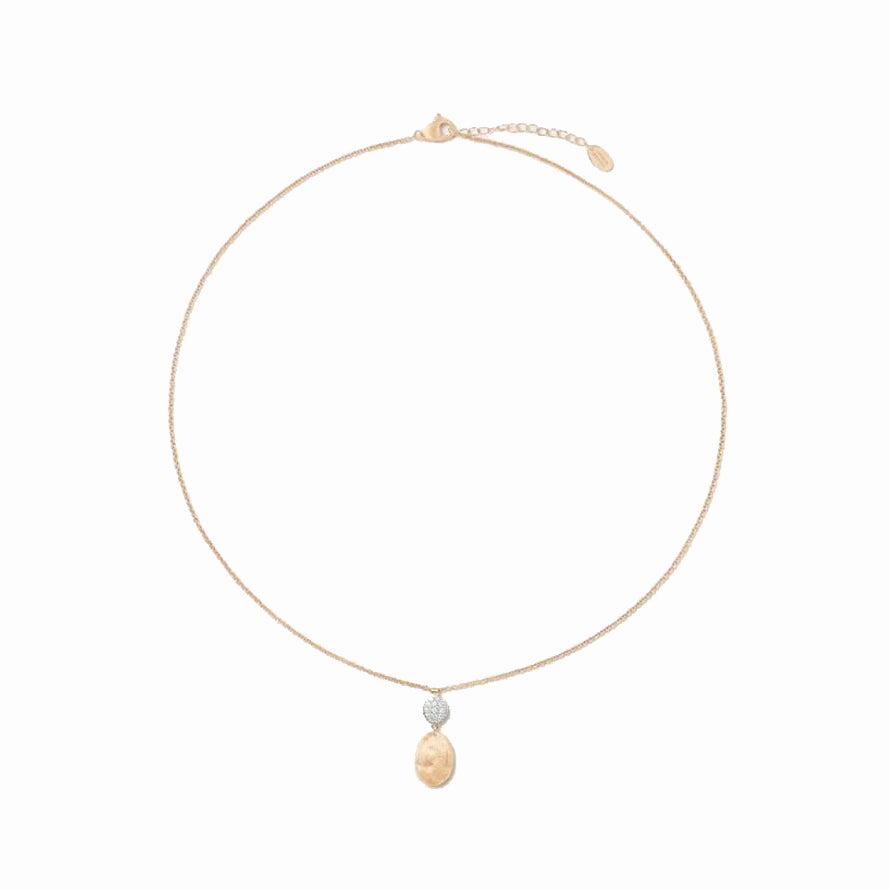 Yellow Gold and Pave Diamond Siviglia Necklace - Skeie's Jewelers