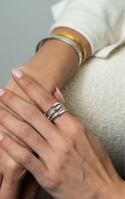 Marco Bicego White Gold 5-Strand Diamond Coil Ring - Skeie's Jewelers