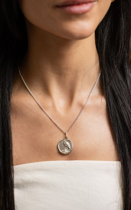 The Bijou Crane Medallion Pendant - Skeie's Jewelers