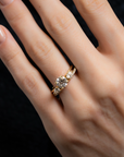 Contemporary Open Ring Enhancer with Pear Shaped Diamonds - Skeie's Jewelers