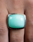 Chrysoprase Gem Drop Ring - Skeie's Jewelers