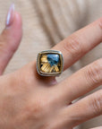 Rutile Quartz Gem Drop Ring - Skeie's Jewelers