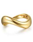 Gabriel & Co 14K Yellow Gold Wave Stackable Ring - Skeie's Jewelers