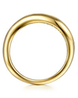Gabriel & Co 14K Yellow Gold Wave Stackable Ring - Skeie's Jewelers