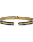 Logan James Designs Steel & Gold Diamond Line Bracelet - Skeie's Jewelers