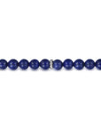 Gabriel & Co. Sterling Silver and 8mm Lapis Beaded Bracelet - Skeie's Jewelers