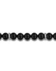 Gabriel & Co. Sterling Silver and 8mm Onyx Beaded Bracelet - Skeie's Jewelers