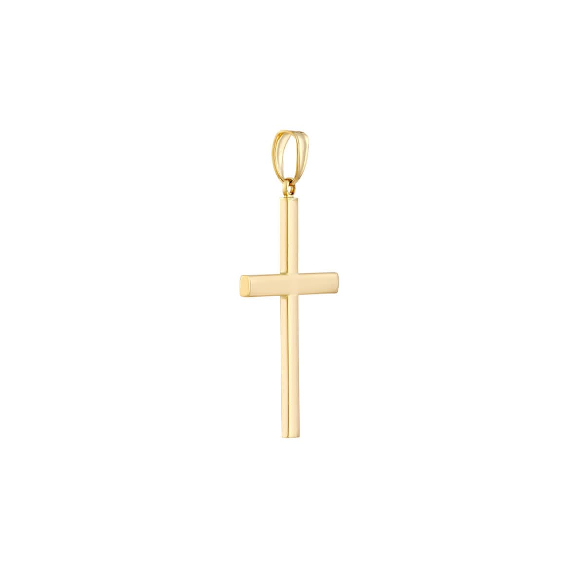 Yellow Gold Cross Pendant - Skeie's Jewelers