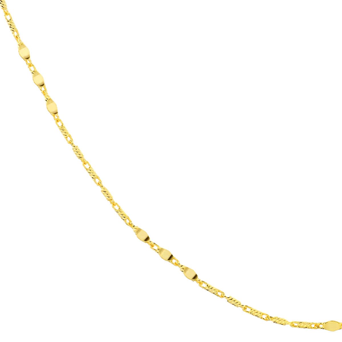 Lumicina Flat-Disc Gold Layering Chain - Skeie's Jewelers