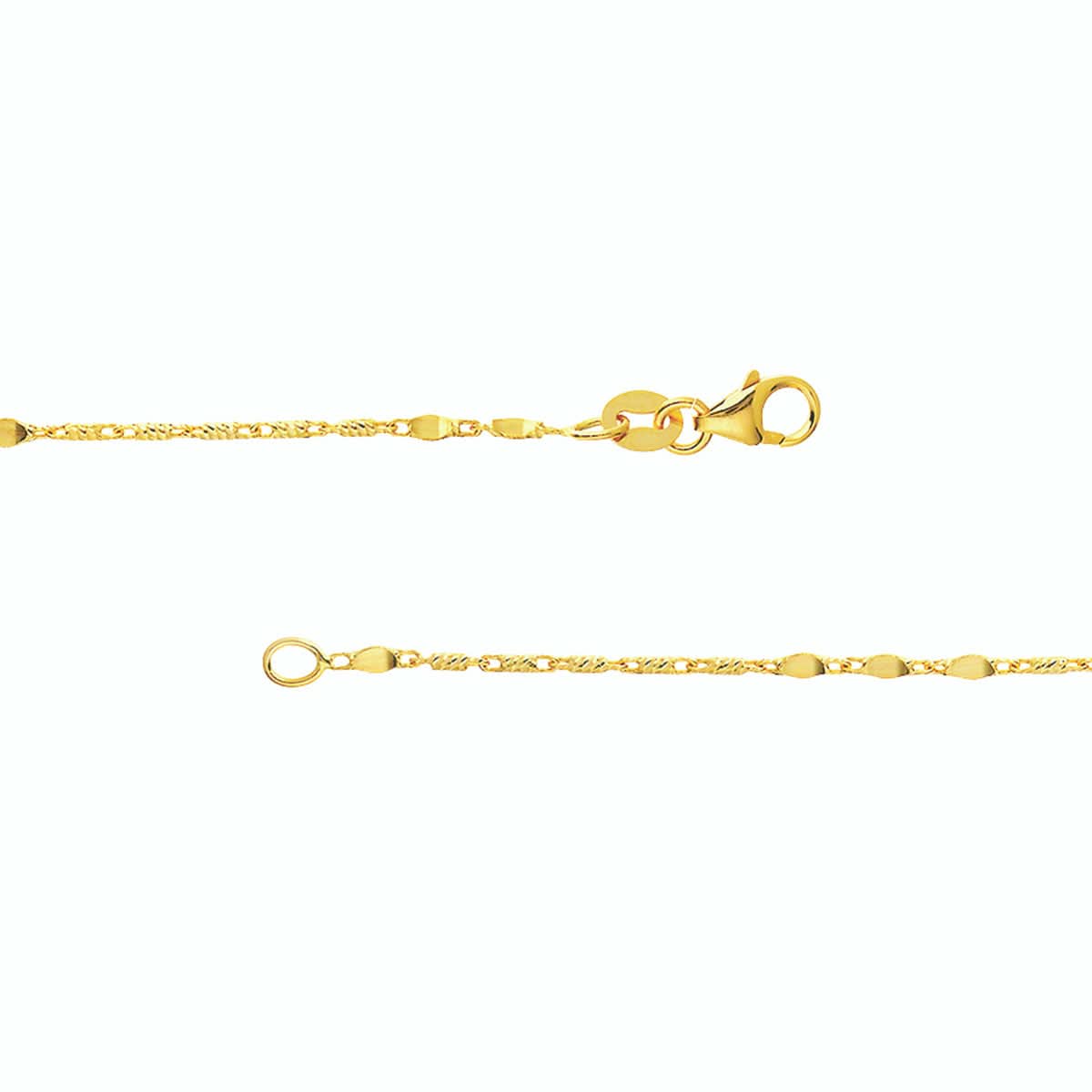 Lumicina Flat-Disc Gold Layering Chain - Skeie's Jewelers