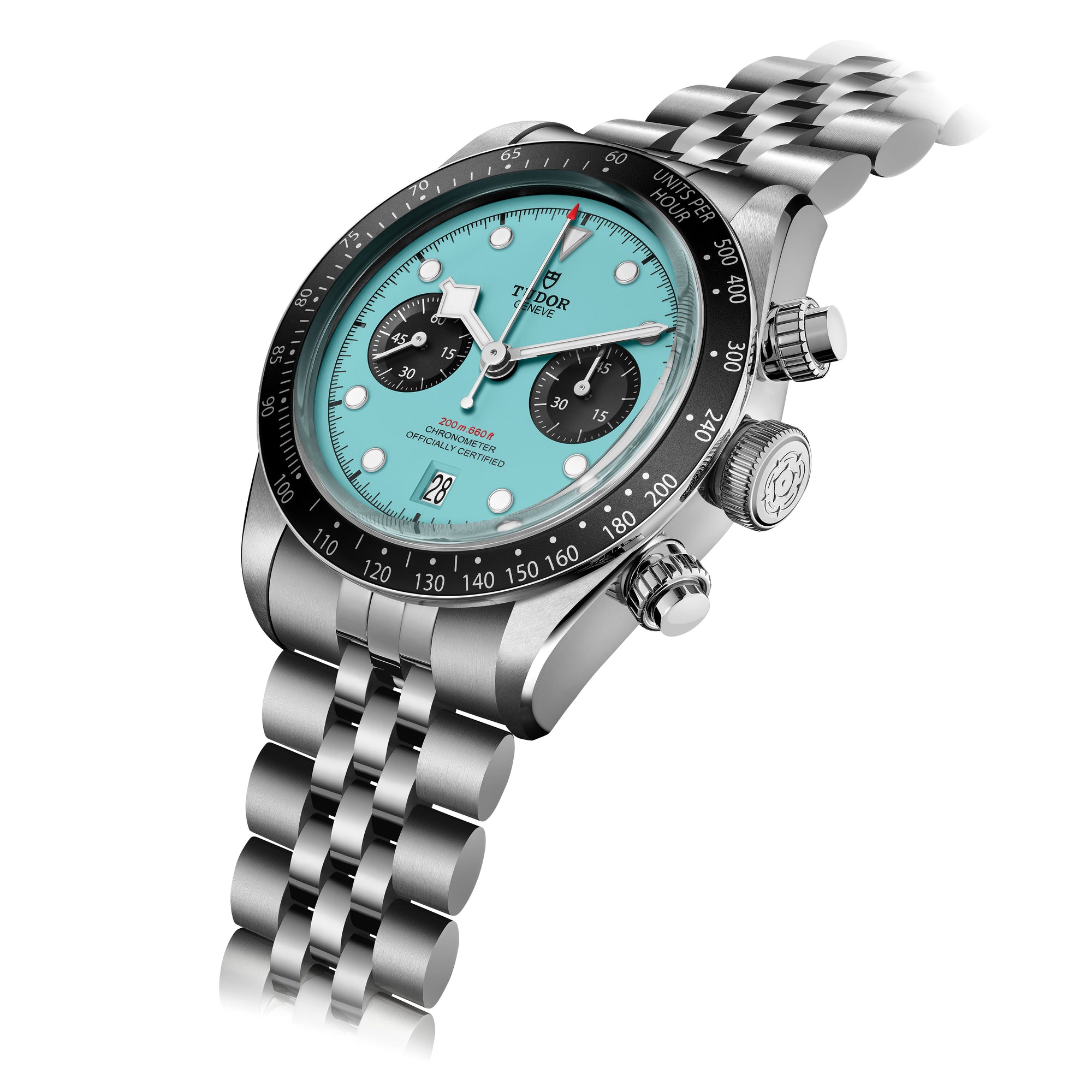 Tudor Black Bay Chronograph 'Flamingo Blue' Automatic Watch - M79360N-0024 - Skeie's Jewelers