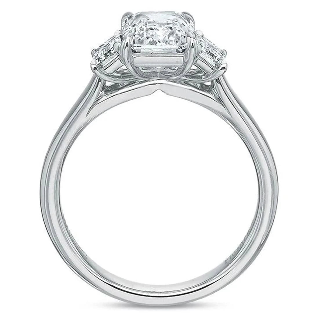 Emerald-Cut Three-Stone Engagement Ring - Skeie's Jewelers