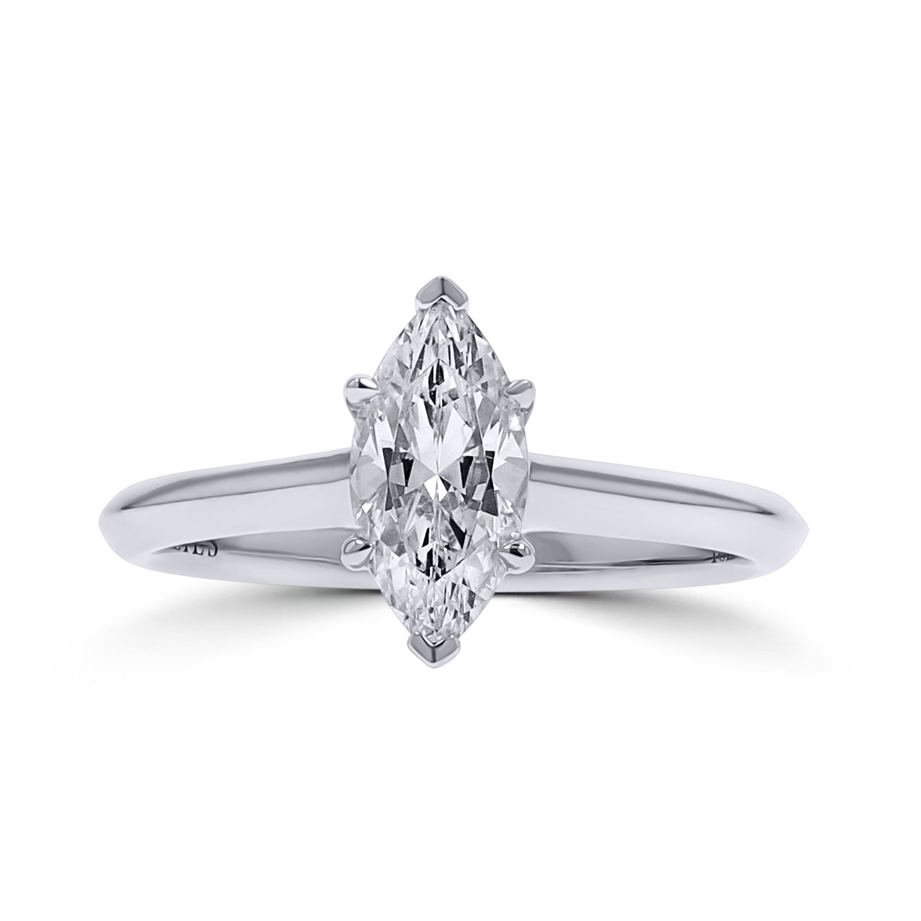 Skeie's Signature Marquise Solitaire Engagement Ring - Customizable Setting - Skeie's Jewelers