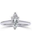Skeie's Signature Marquise Solitaire Engagement Ring - Customizable Setting - Skeie's Jewelers