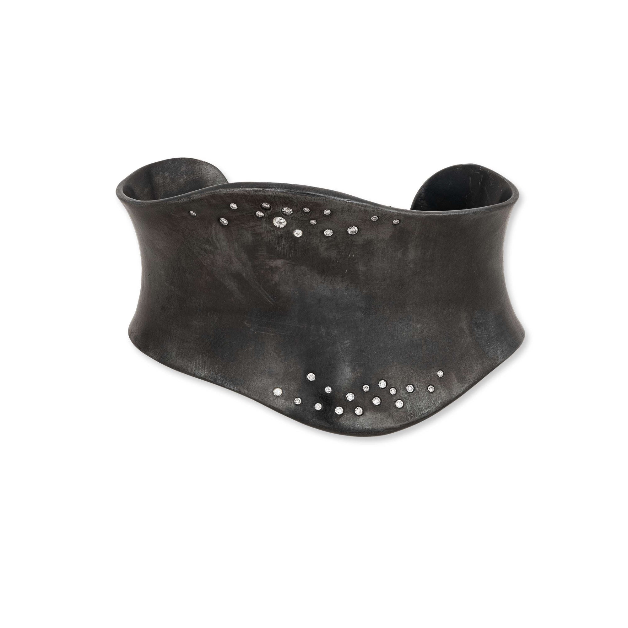 Lika Behar Wavy Oxidized Diamond Cuff - Skeie's Jewelers