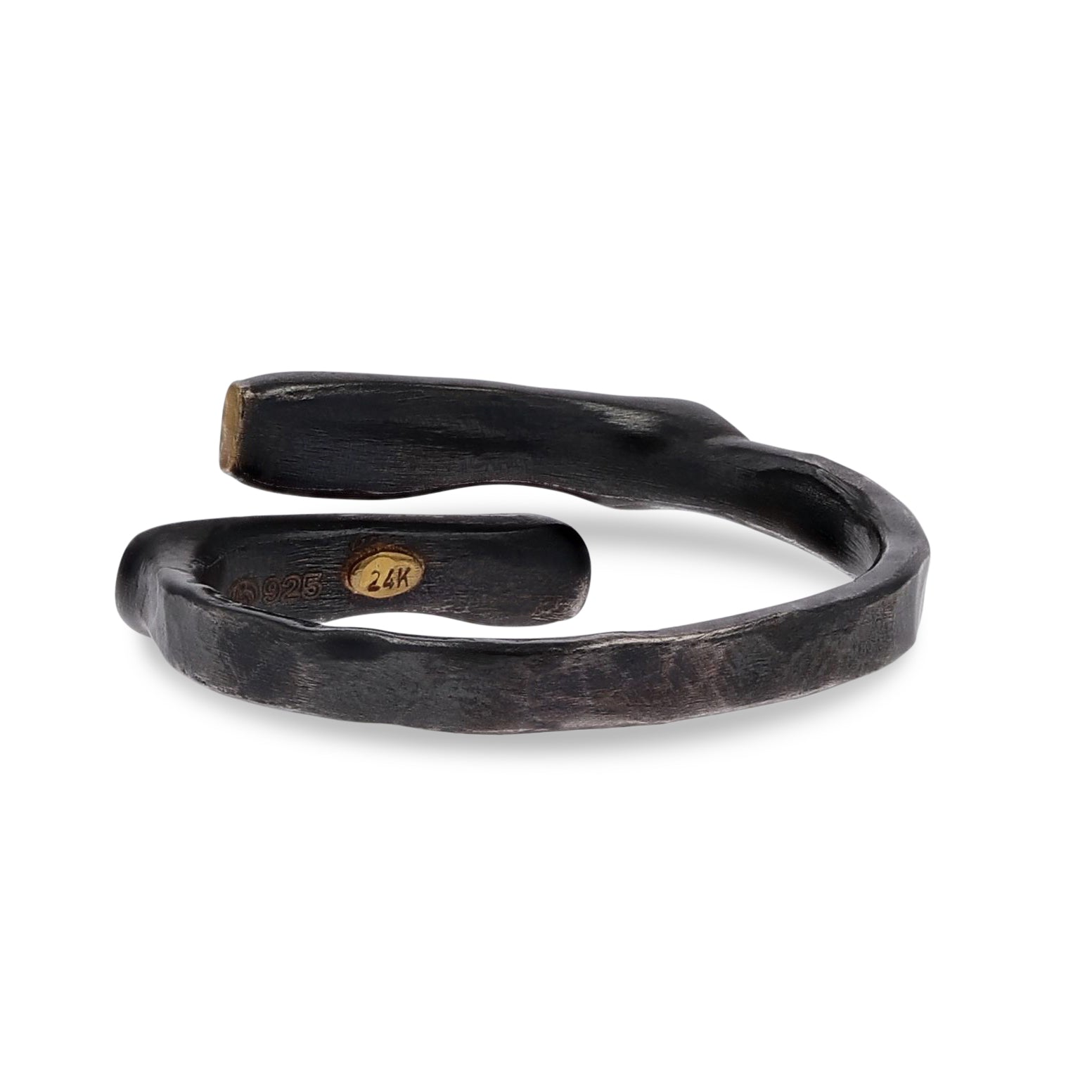 Lika Behar Oxidized Silver and Gold Wrap Around Stockton Ring - Skeie's Jewelers