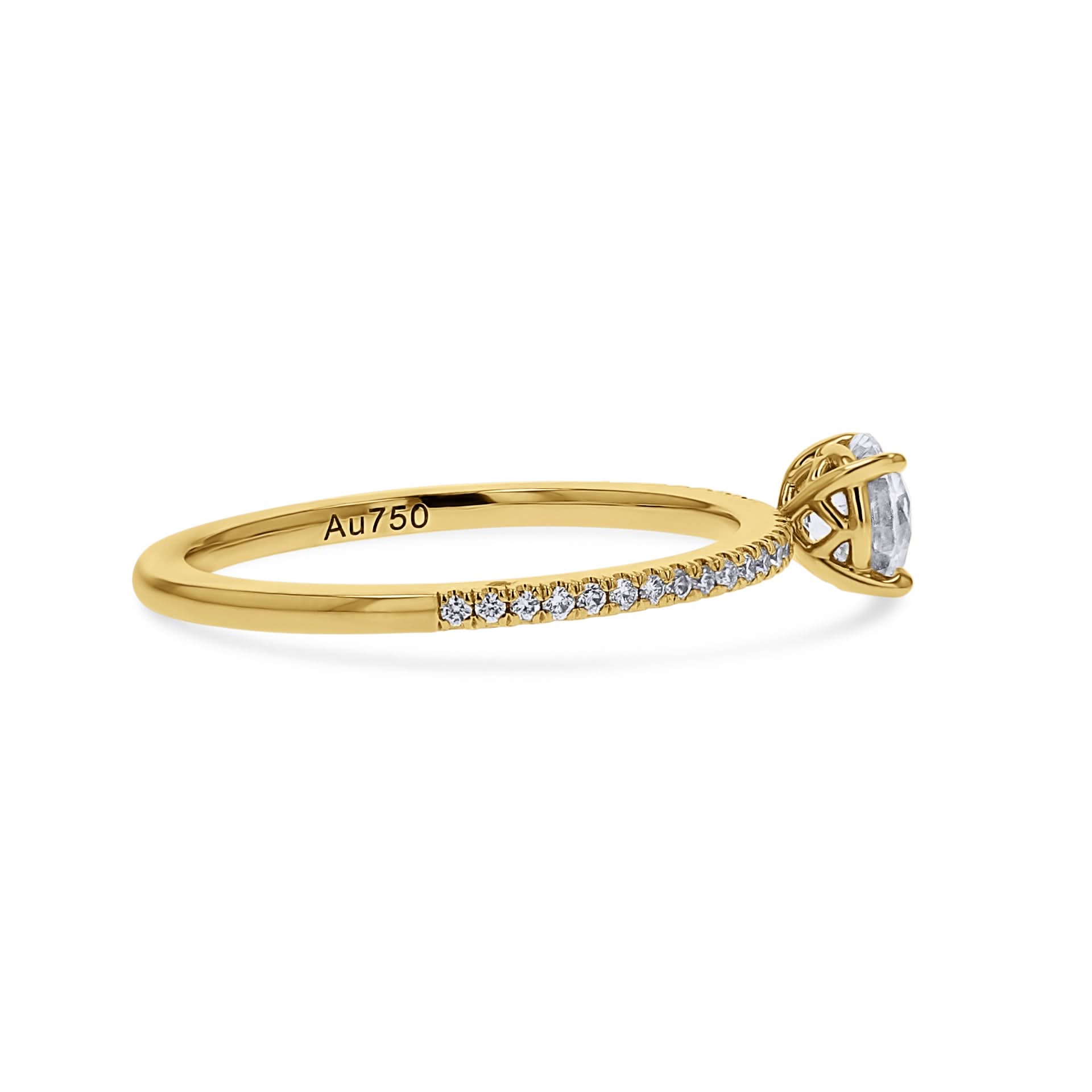 Dainty Diamond Line Engagement Ring - Skeie's Jewelers