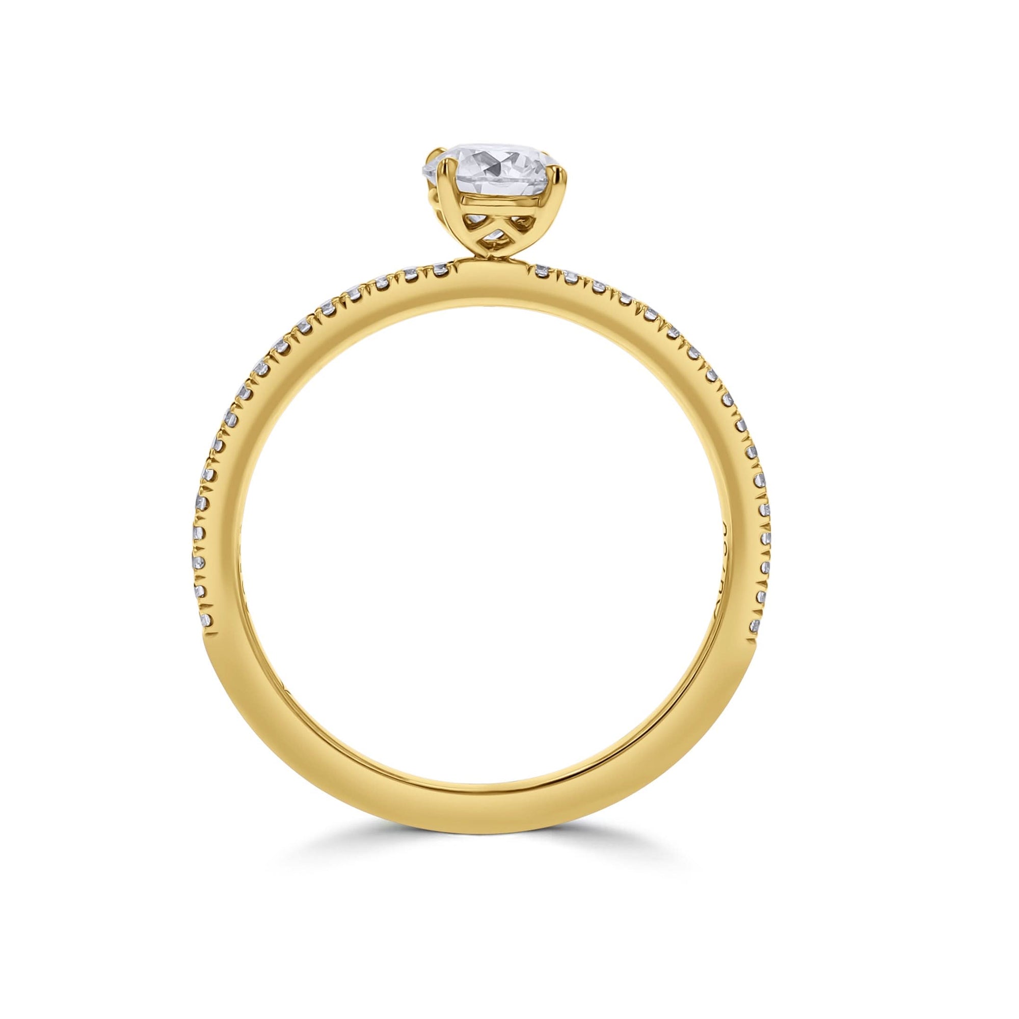 Dainty Diamond Line Engagement Ring - Skeie's Jewelers