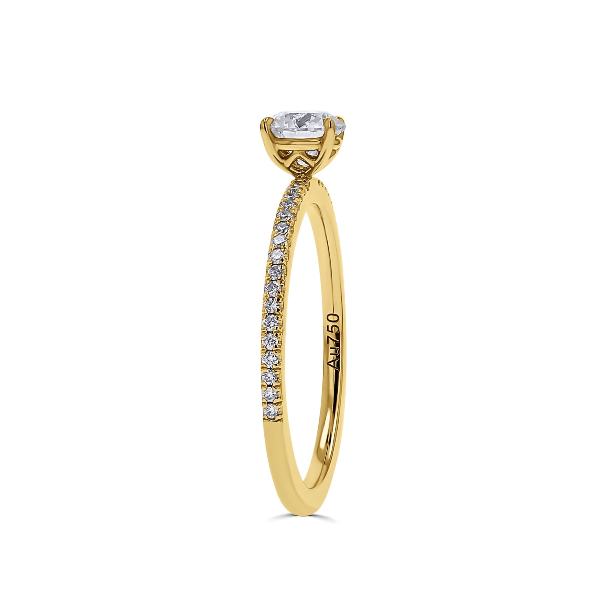 Dainty Diamond Line Engagement Ring - Skeie's Jewelers