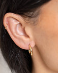 Yellow Gold Tube Hoop Earrings - Skeie's Jewelers