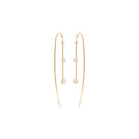 Zoe Chicco 14k Graduating 3 Prong Diamond Wire Earrings - Skeie's Jewelers
