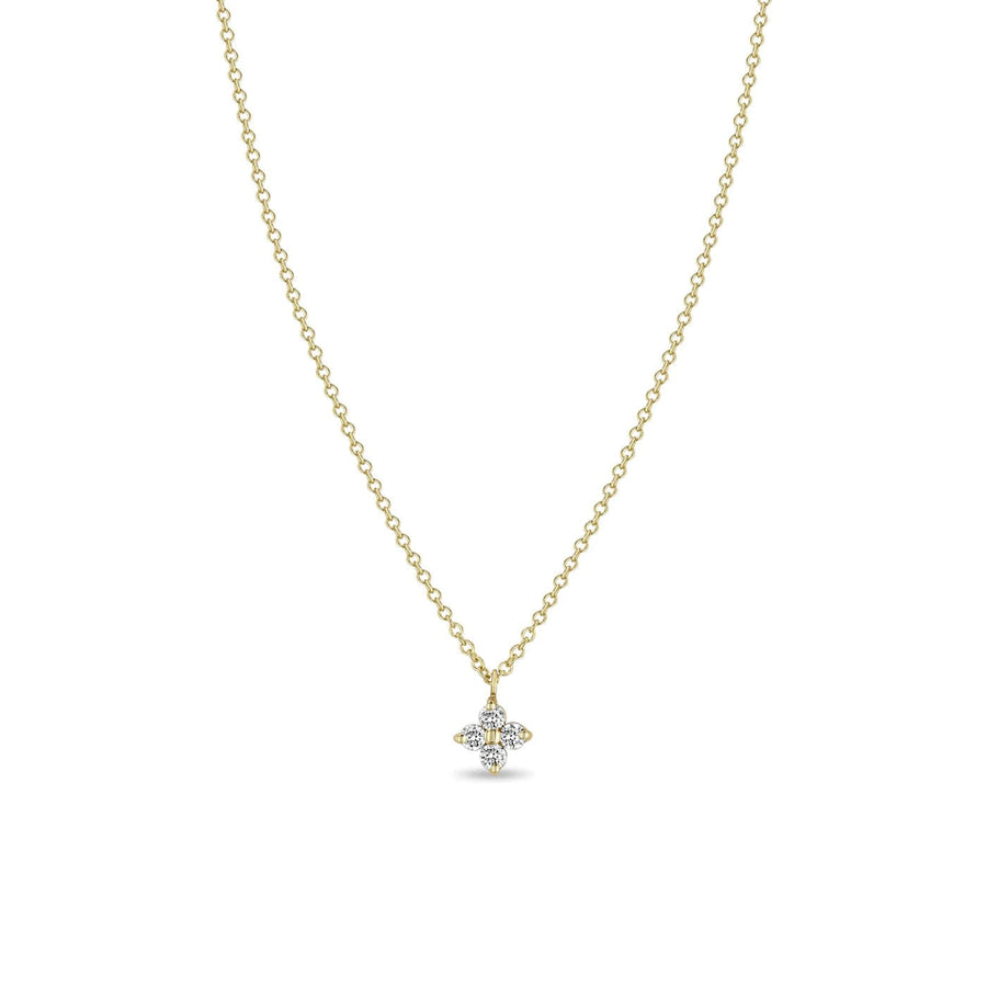 Zoe Chicco Yellow Gold Diamond Pendant Necklace - Skeie's Jewelers