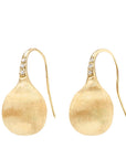 Marco Bicego® 'Africa Boule' Yellow Gold Diamond French Wire Earrings - Skeie's Jewelers