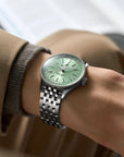Breitling Navitimer Automatic 36mm Mint Green Dial on stainless steel strap - Modeled