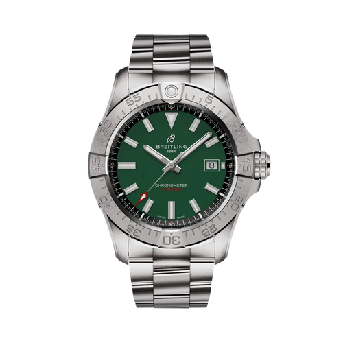 Breitling Avenger Automatic 42mm Green Dial on stainless steel strap - Facing