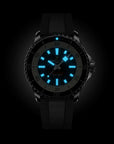 Breitling Superocean Automatic 42mm Black Dial on rubber strap - Lume Shot