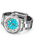 Breitling Superocean Automatic 36mm Turquoise Dial on stainless steel strap - Closed Bracelet