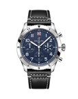 Breitling Classic Avi Chronograph 42 Tribute To Vought F4u Corsair 42mm Blue Dial on calfskin leather strap - Facing