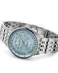 Breitling Navitimer Automatic Gmt 41mm Ice Blue Dial on stainless steel strap - Closed Bracelet