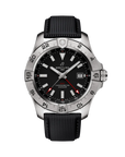 Breitling Avenger Automatic Gmt 44mm Black Dial on calfskin leather strap - Facing