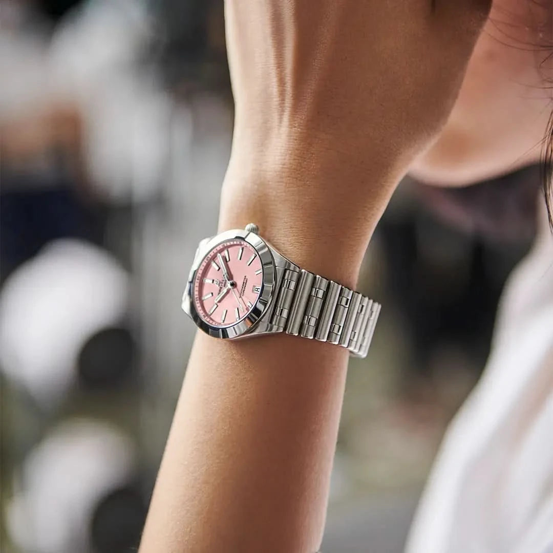 Breitling Chronomat 32mm Pink Dial on stainless steel strap - Modeled